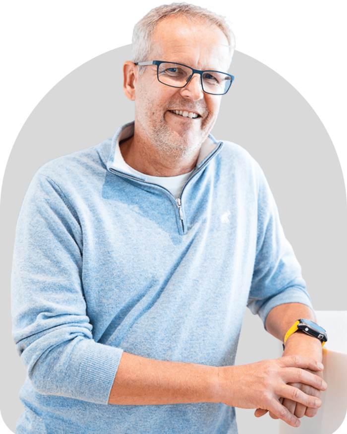 Dr. Brunner im Portrait.